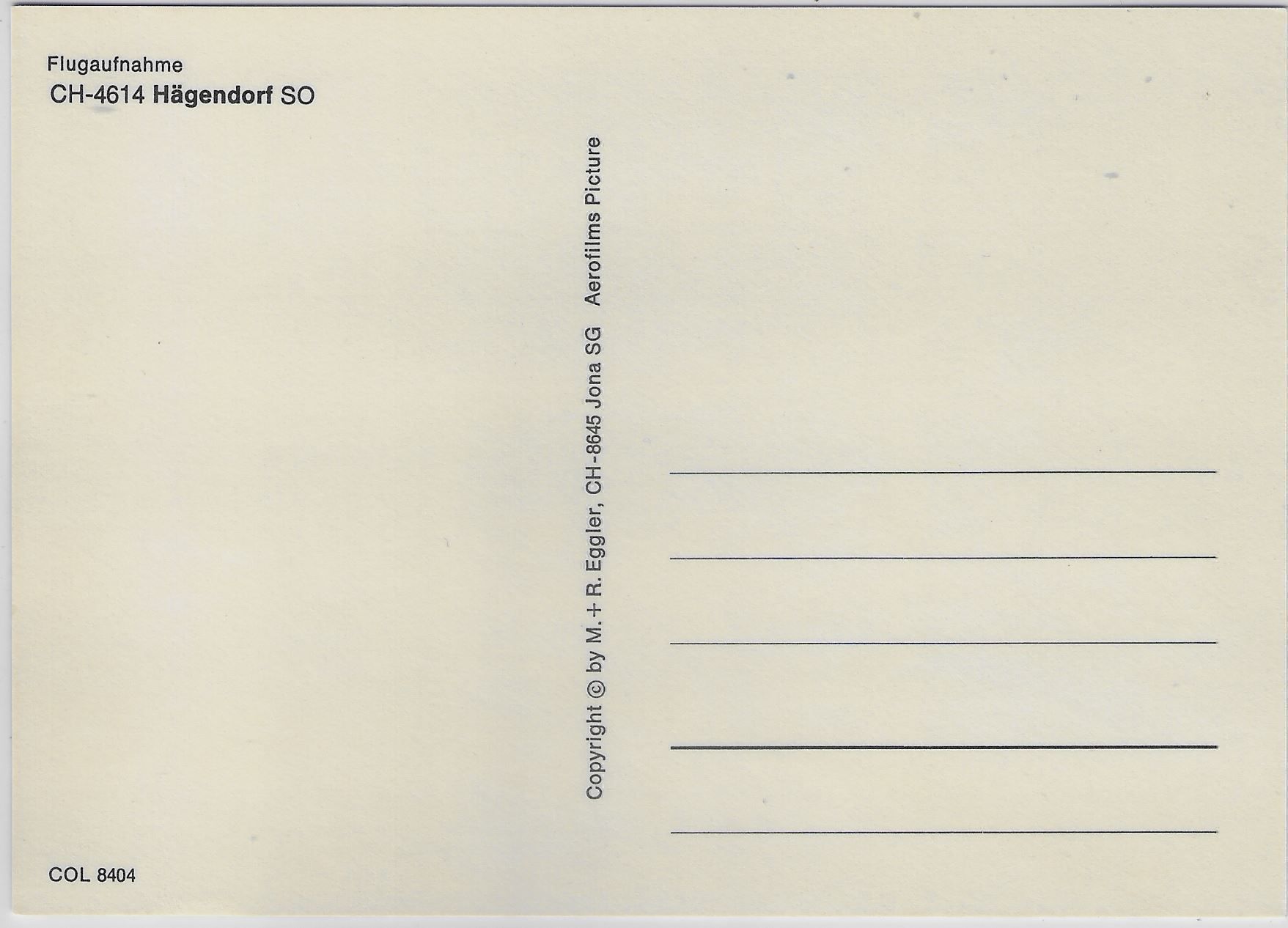 Cartoline postali: Flugaufnahme Hägendorf SO – Antico da Ettingen venduto da Kartenplanet 1