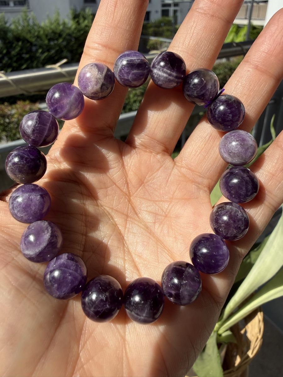 Armbänder & -reifen: Chevron Amethyst Armband -Stretch 11mm – Neu (gemäss Beschreibung) aus Jegenstorf von SteinGlanz 7