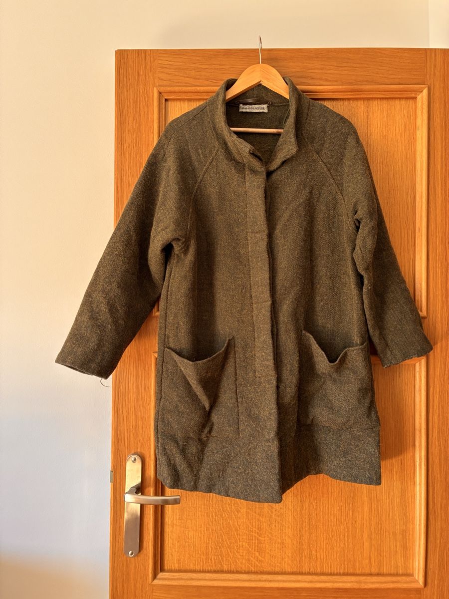 Mäntel: Stylish Wool/Alpaca Blend Coat - Green – Gebraucht aus Untersiggenthal von mic_ksv9
