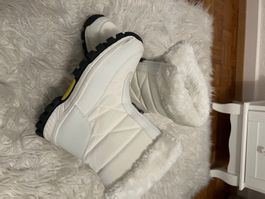 Bottes d'hiver blanches fourrées, pointure 38