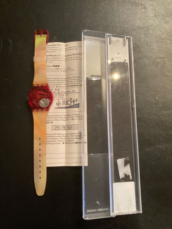 Swatch Orologi: SWATCH Neu ungetragen – Nuovo e nell'imballaggio originale da Wilderswil venduto da Feldbach 2