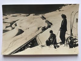 ALBERT STEINER, Vintage Foto-Postkarte St. Moritz