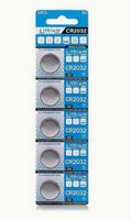 5er Set Lithium Batterien CR2032, 3V Knopfzelle