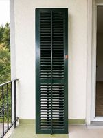 4 grüne Lamellen-Fensterläden / Fensterläden  guter Zustand