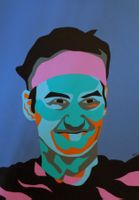 Portait de Federer - Version mauve (Hun)