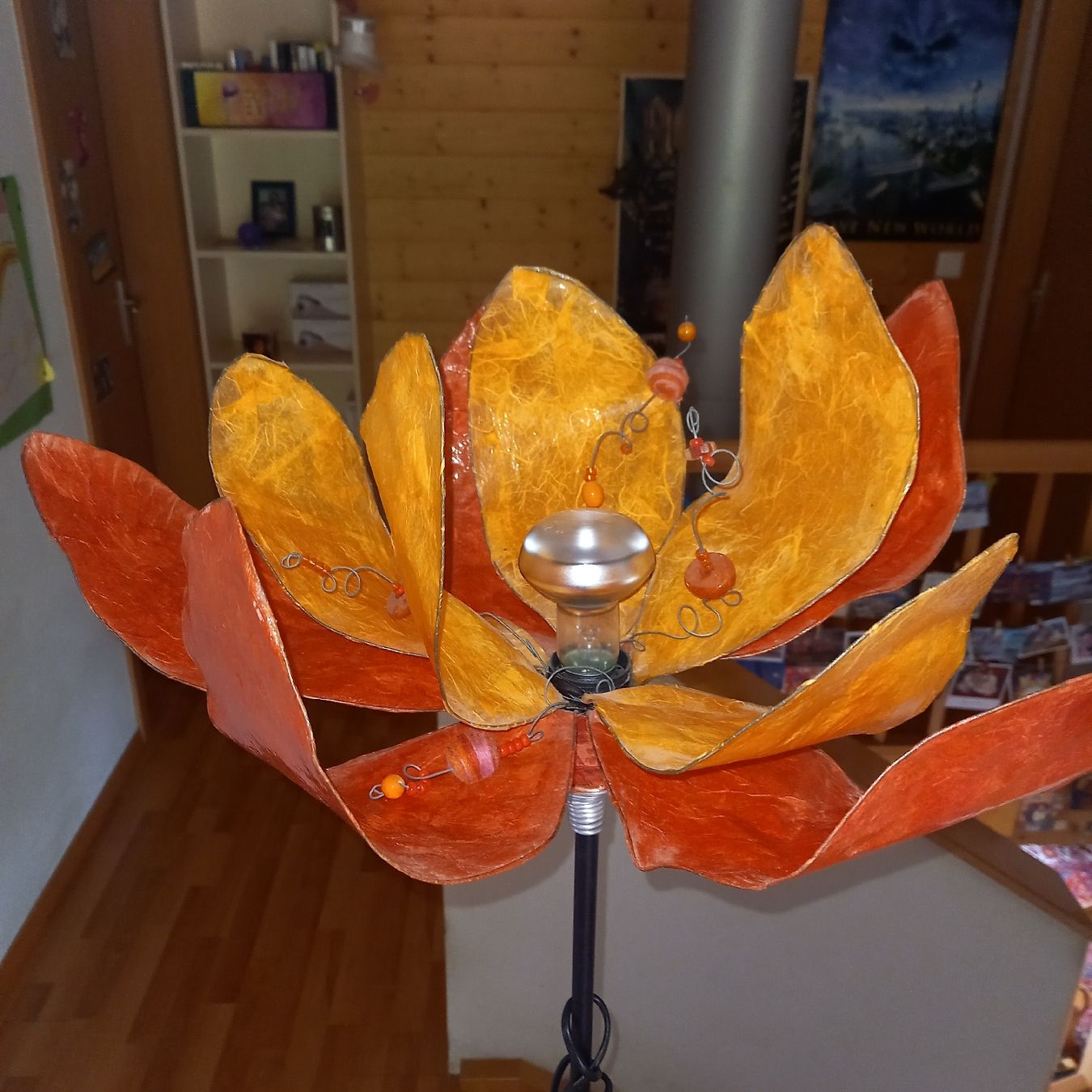 Lampade: Lampe fleur artisanale style vintage – Usato da Pâquier-Montbarry venduto da bruyante23 2