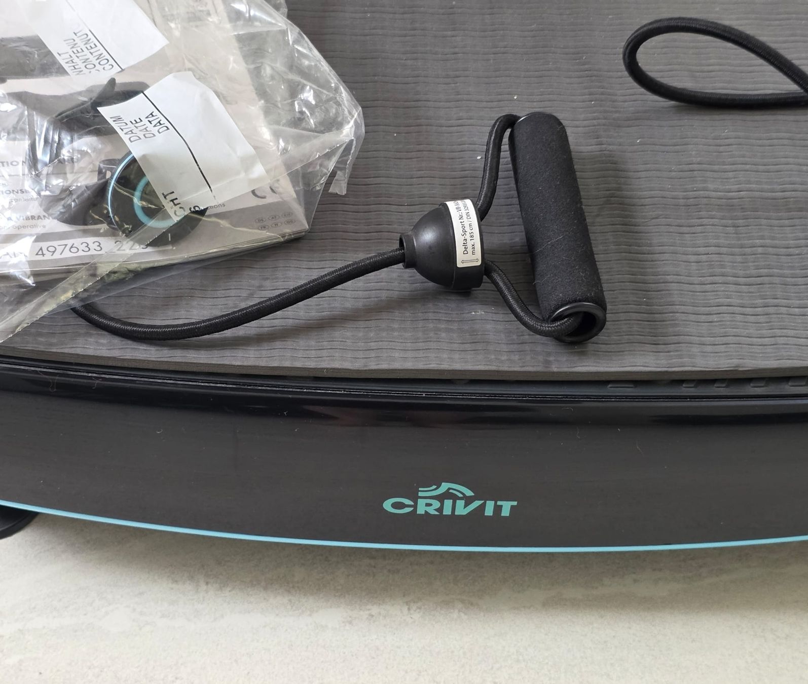 Hometrainer: Crivit Vibrationsplatte / Power Plate mit Zubehör – Usato da Rheinsulz venduto da Dred 3