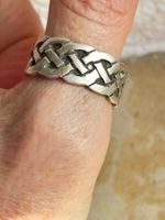 Herrenring Keltischer Silberring massiv (Grösse 65 )