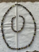 Kette und Armband Edelstein Chips
