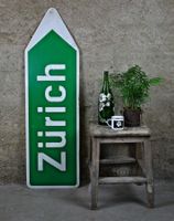 Wegweiser, Strassenschild, Autobahnschild "Zürich" 135x40 cm