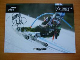 TOMMY FORD (USA) AUTOGRAMMKARTE