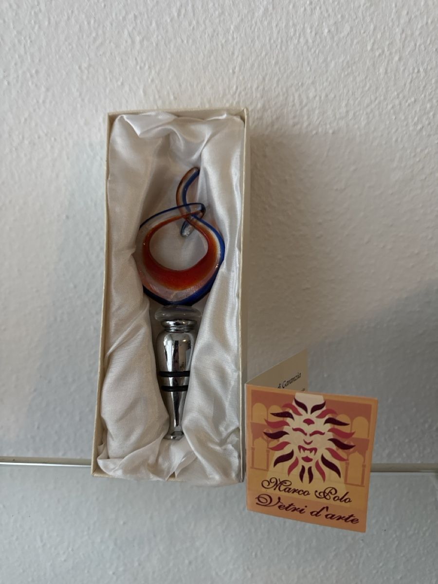 Apribottiglie & Tappi per chiusura: Exklusiver Flaschenverschluss aus Muranoglas – Nuovo e nell'imballaggio originale da Bern venduto da Marym 4