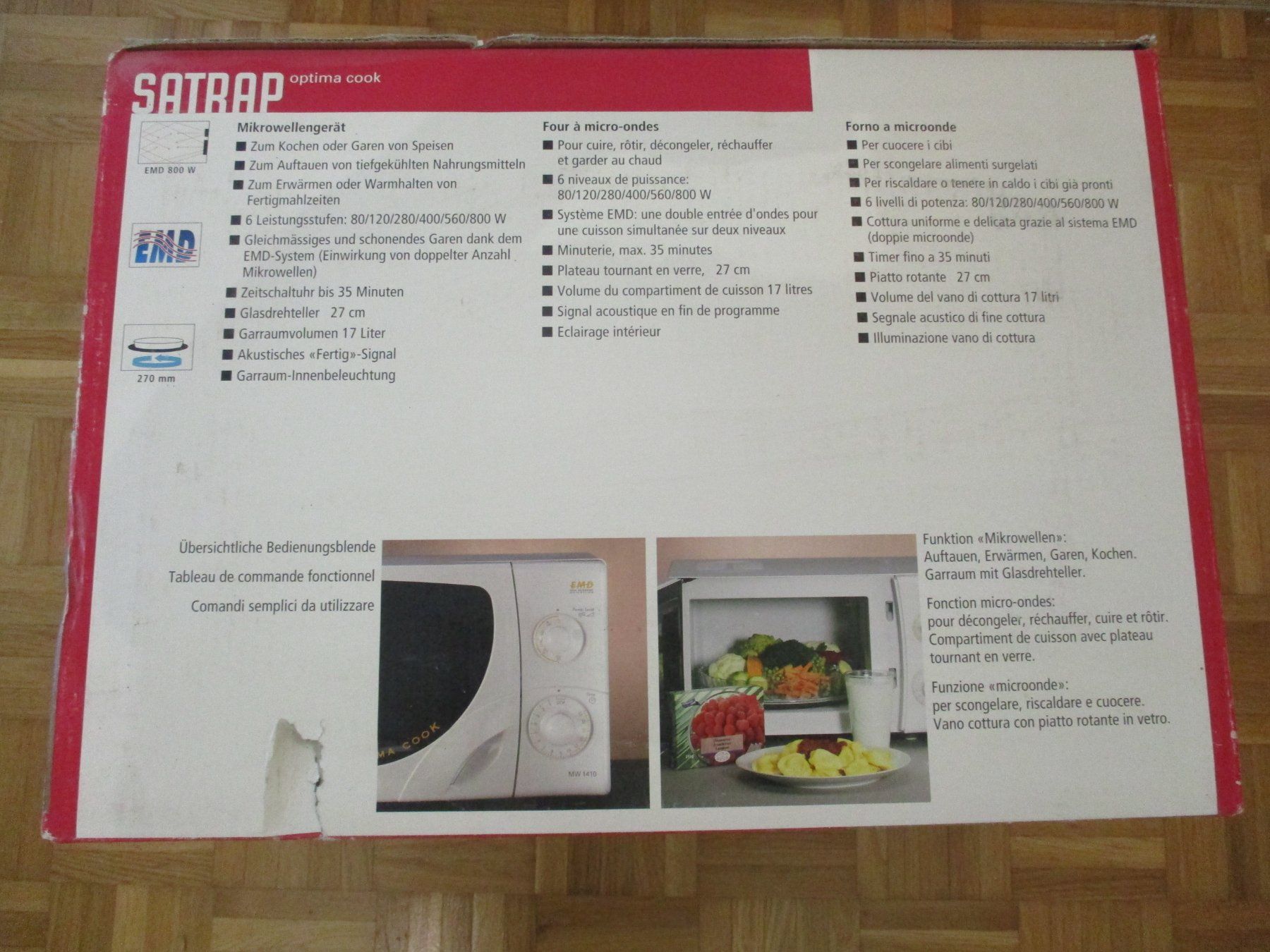 Coop Elettrodomestici da cucina: SATRAP optima cook Mikrowelle mit Grillfunktion, 27cm, 17... – Nuovo e nell'imballaggio originale da Volketswil venduto da Maskottchen 1