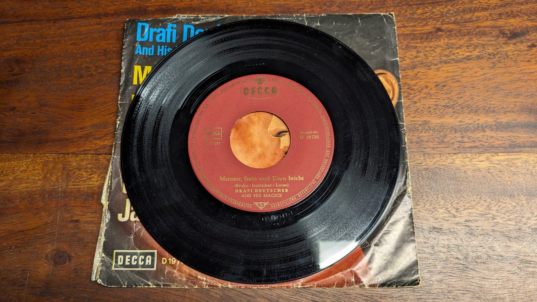 Dischi in vinile: Drafi Deutscher - Marmor, Stein und Eisen bricht, Single 7" – Usato da Menziken venduto da mame18 2