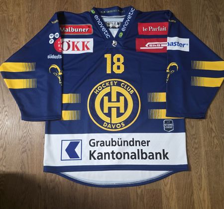 Authentic Jersey HC Davos HCD Filip Zadina