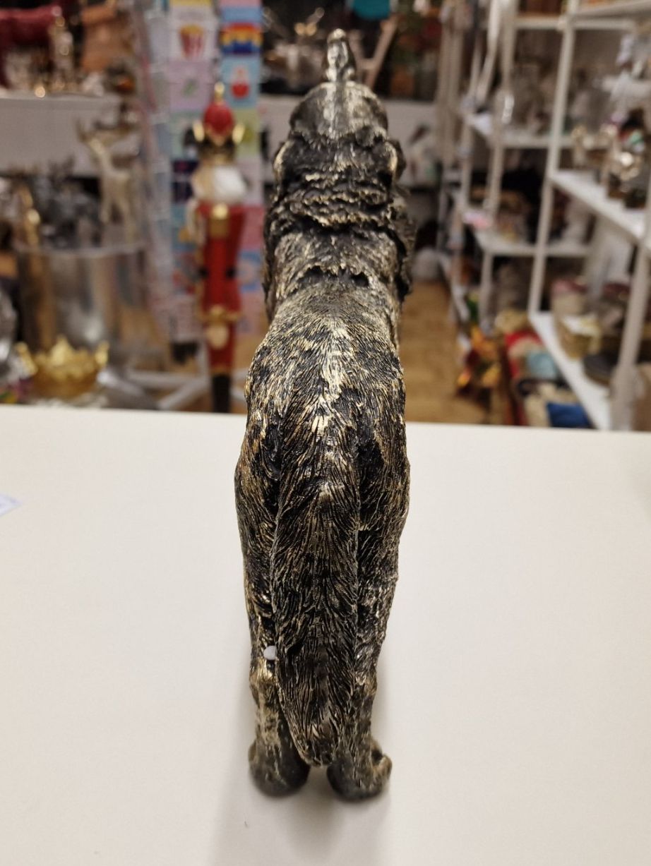 Statuette: Deko Wolf in Vintage Gold Optik – Nuovo e nell'imballaggio originale da Schaffhausen venduto da AtelierPudesco 2
