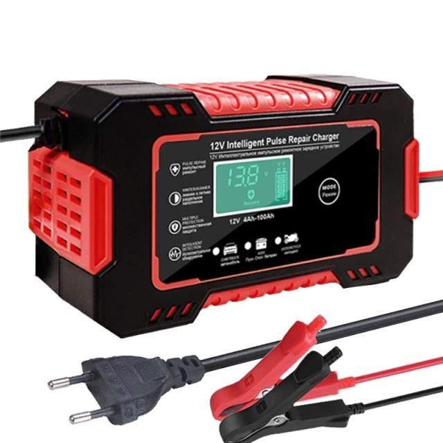 Chargeur de batterie intelligent pour voiture/moto - AEG - Super U, Hyper U, U Express