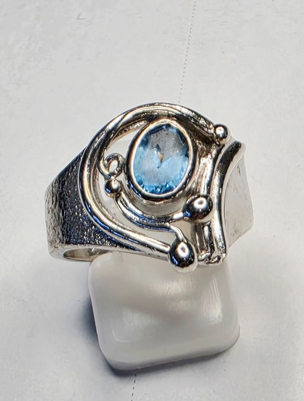 Bagues: Blau Topas Silber Ring – Neuf (Voir description) à Zürich par benedikt12 1