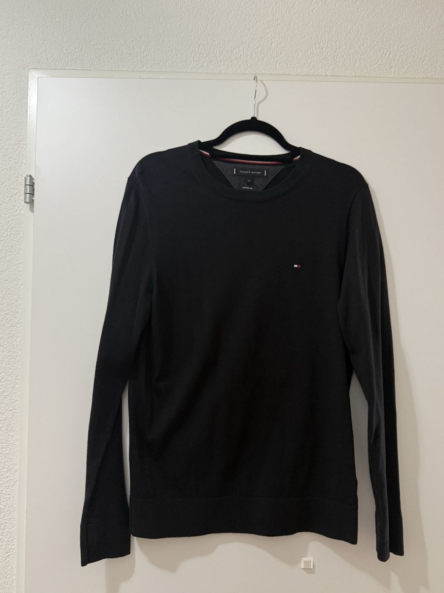Tommy Hilfiger Maglioni & Felpe: Tommy Hilfiger Pullover Schwarz Gr. M Herren Baumwolle/Seide – Usato da Zug venduto da Leerminschrank