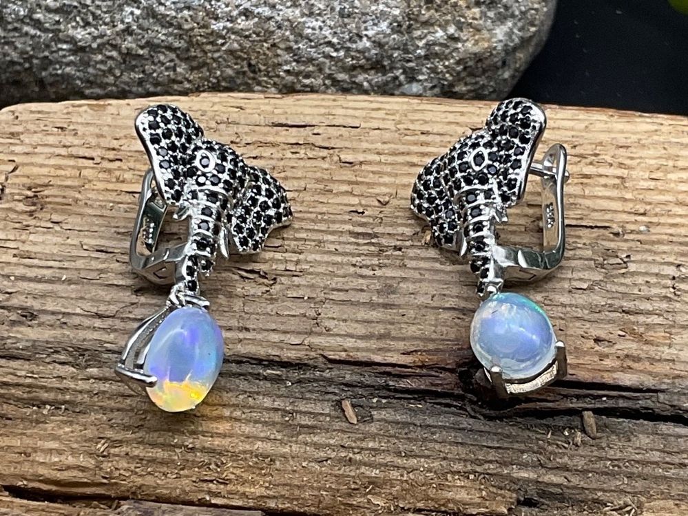 Australischer Triplett Opal Edelstein 925 Sterling Silber