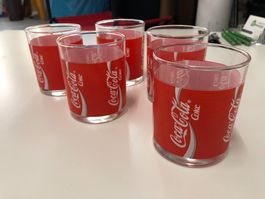 Gläser Coca Cola