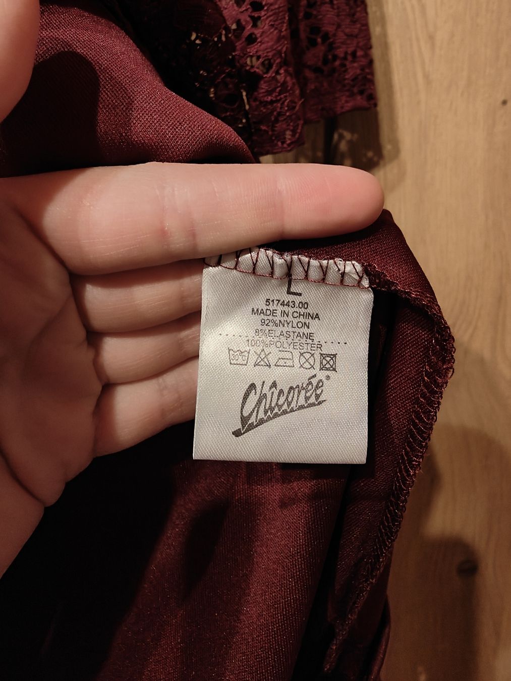 Kleider: Festkleid, Cocktailkleid weinrot langarm – Gebraucht aus Dicken von anita-123 1