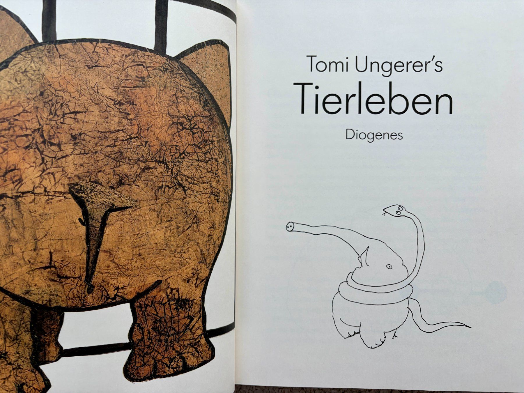 Libri: Tomi Ungerer – Tierleben – Usato da Regensdorf venduto da JoergR 3