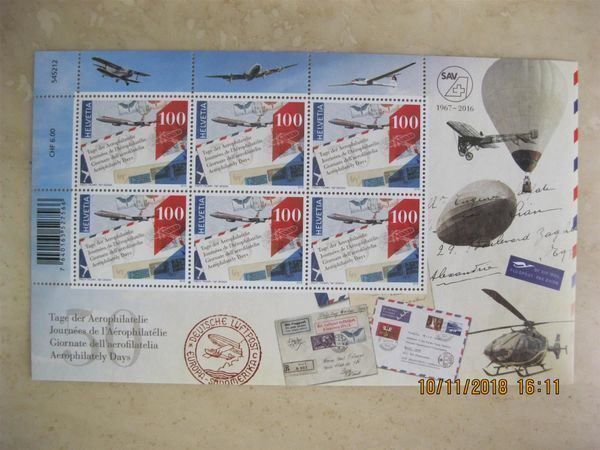 Tutti i francobolli: 2016 Tage der Aerophilatelie, postfrisch – Nuovo (secondo la descrizione) da Affoltern am Albis venduto da Andrezc
