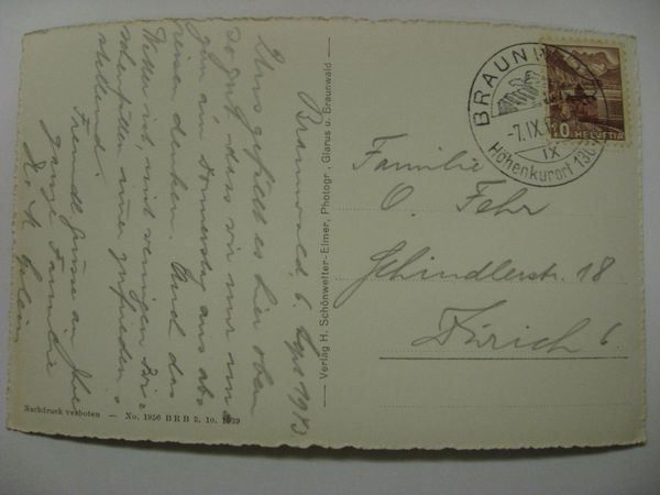 Cartes postales: AK  Braunwald – D'occasion à Gundetswil par Egro01 1