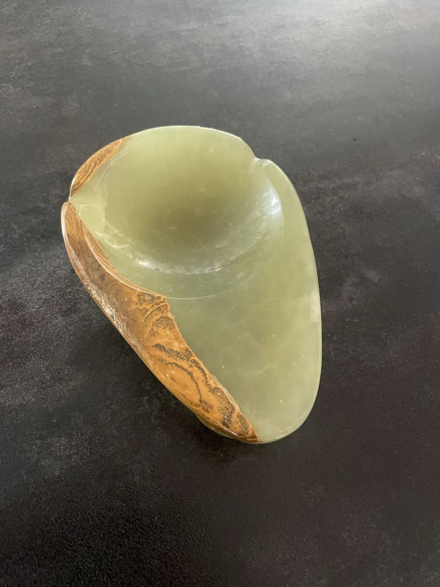 Portacenere: Cendrier Vintage Onyx Vert et Brun – Usato da Vallamand venduto da Bricbracbroc82 4