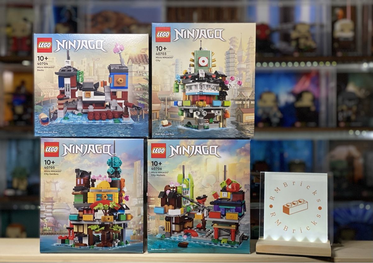 Lego Baukästen: Lego Ninjago Micro 40703, 40704, 40705, 40706 – Neu und originalverpackt aus Appenzell von RMBricks