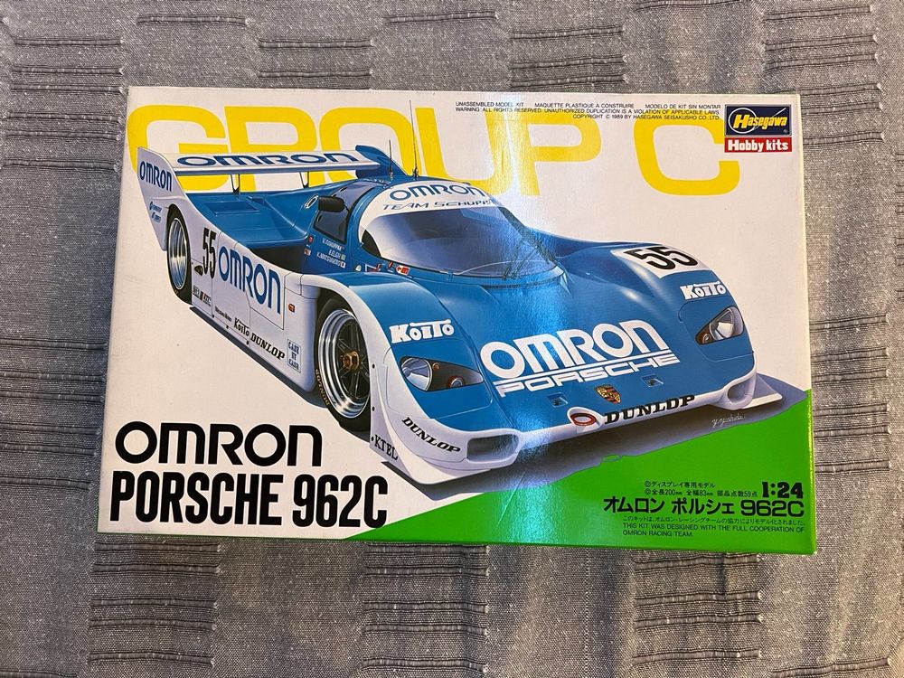 Miniature Starter Porsche 962C Omron Le Mans 1989 1/43 Boîtier - France