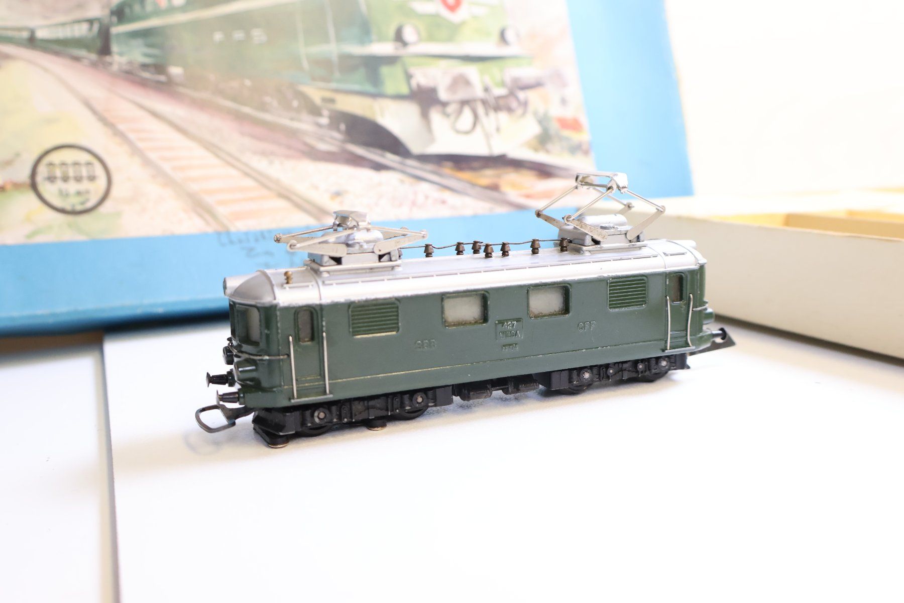 Wesa Modellini di ferrovie: WESA SBB Re 4/4 E-Lok & Güterzug Set - OVP – Usato da Winterthur venduto da Monstera 1