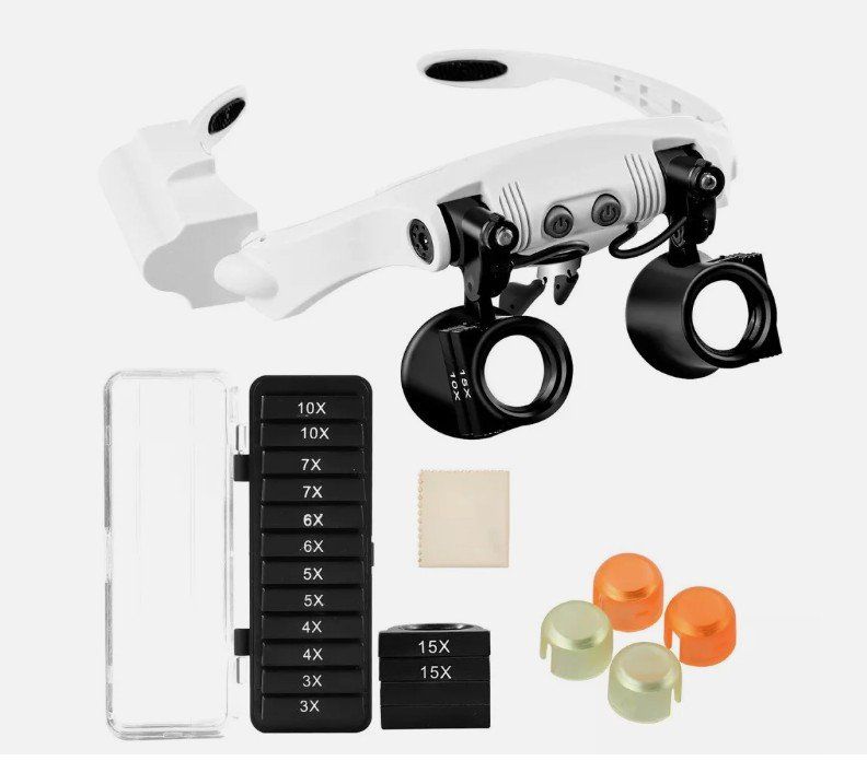Sonstiges zu Optik: 3-25X LED Stirn Kopf lupe brille Licht Leucht Brillenlupe – Neu (gemäss Beschreibung) aus Kirchdorf AG von Apost008 4