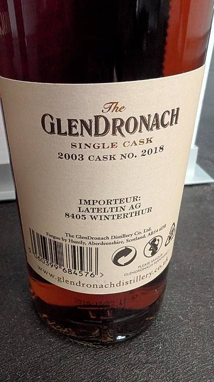 Glendronach Bevande alcoliche: Whisky Glendronach 13y 2003 – Nuovo e nell'imballaggio originale da Zürich venduto da Gomilozyt 3
