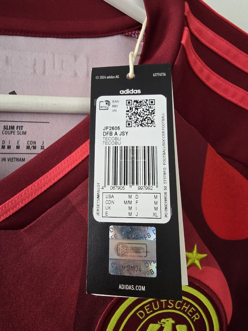 Adidas Canottiere & Pantaloni: Fussballtrikot Deutschland 2025 – Nuovo e nell'imballaggio originale da Genève venduto da tacoma08 3