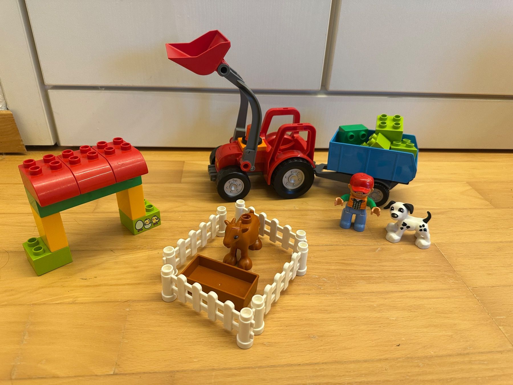 Lego Baukästen: LEGO Duplo Traktor mit Anhänger – Gebraucht aus Ziefen von elika