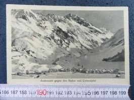 ANDERMATT 1916 GEGEN BADUS U. UNTERALPTAL SCHNEE URI AK