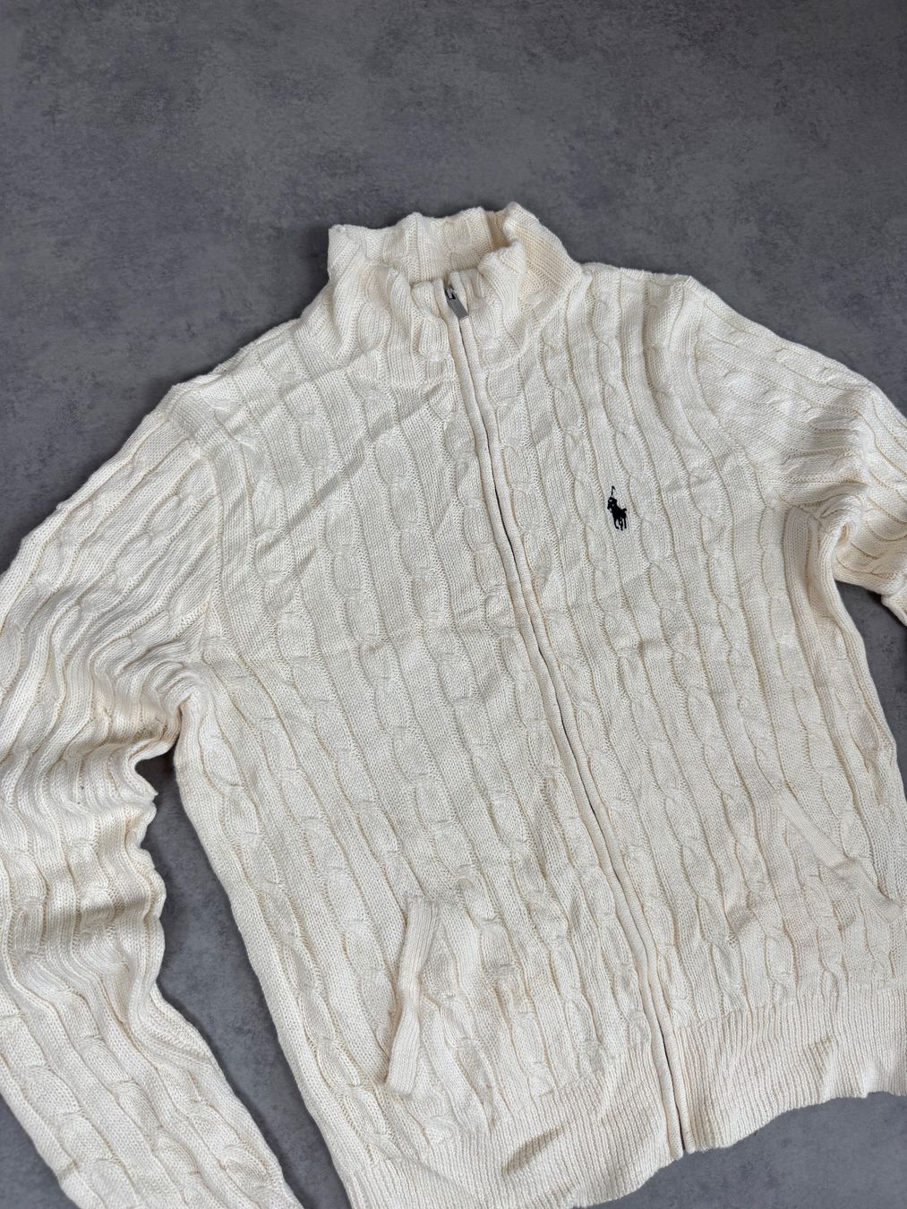 Ralph Lauren Maglioni & Felpe: Ralph Lauren Cable Knit Zipper Pullover - Grösse: S – Usato da Fraubrunnen venduto da simon_28839 1