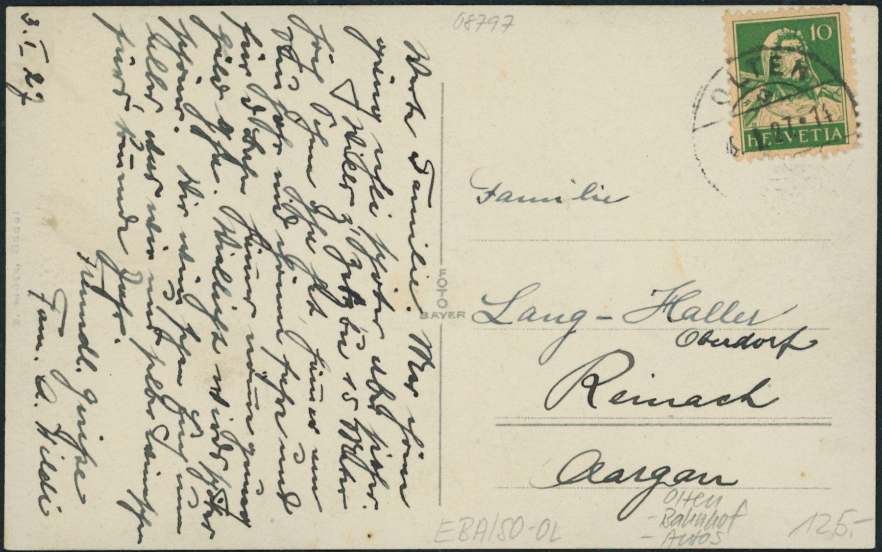 Cartoline postali: SO Olten - Bahnhof - Bahn - Auto – Usato da Schindellegi venduto da leecollect 1