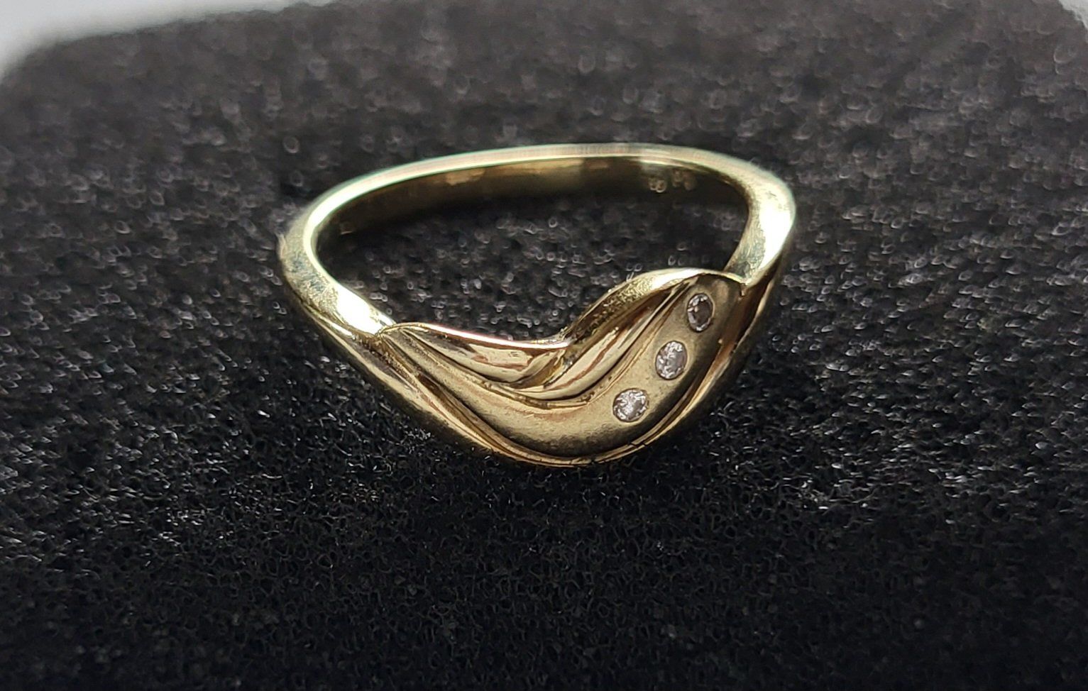Anelli: Gold 585 Ring Mit Brillanten – Usato da Wald ZH venduto da Dasilver 5