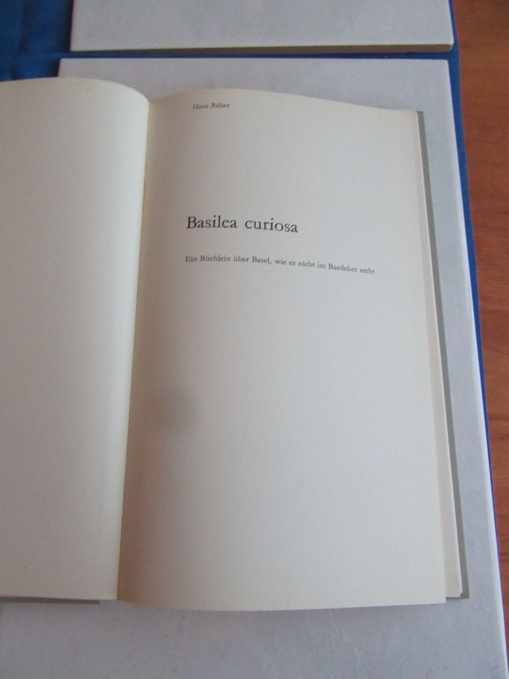 Bücher: Basilea curiosa von Hans Räber, Ein Büchlein über Basel – Gebraucht aus Wattwil von wampi 4