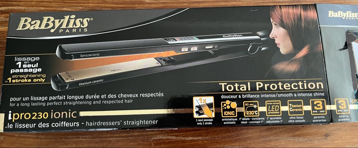 BaByliss Lockenstäbe & Haarglätter: Babyliss Ipro 230 Ionic Glätteisen Neu – Neu und originalverpackt aus Gurbrü von Simiramis