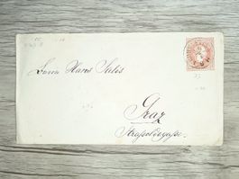 TR80 Enveloppe + Timbre Autriche 1873