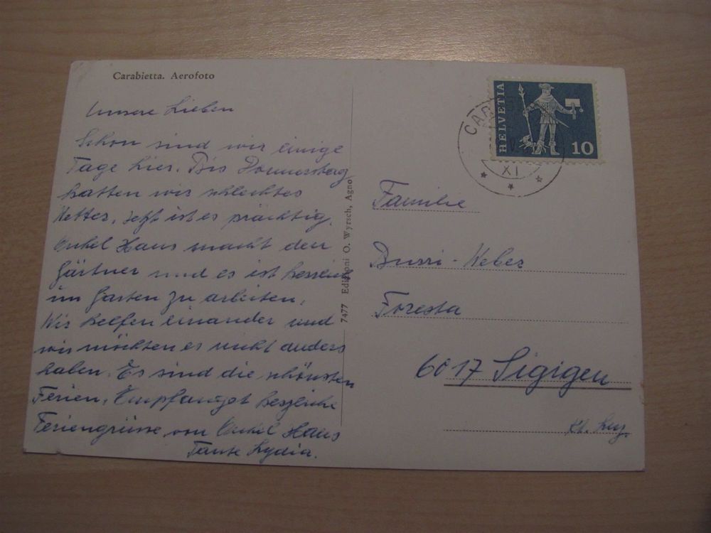 AK Carabietta Luftaufnahme, 1937 ? Kaufen auf Ricardo