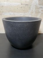 Dekorativer schwarzer Kunststoff Topf H ca. 31cm ⌀ ca. 40cm
