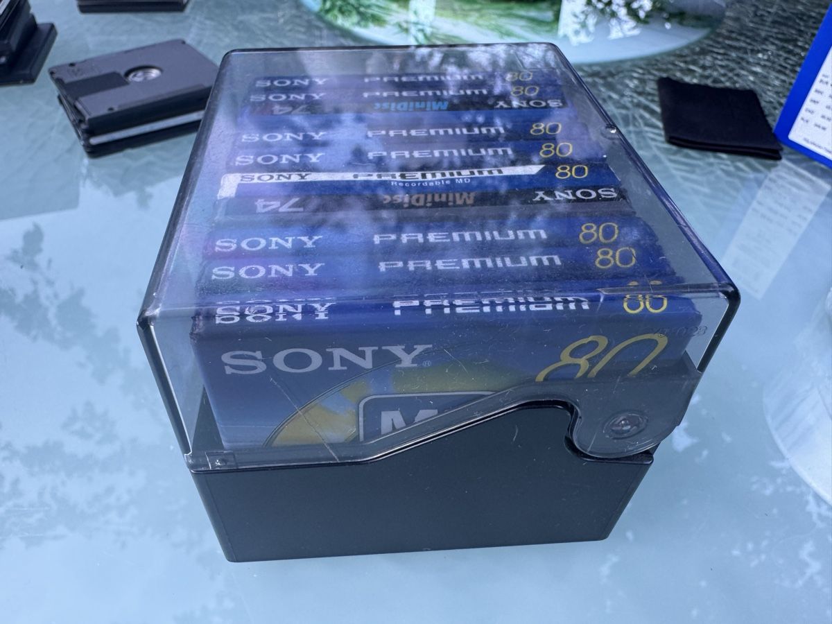 Sony Minidisc: 10 x Sony Mini Disc Premium 80 extra longplay – Nuovo e nell'imballaggio originale da Trimbach venduto da SABO-61 1