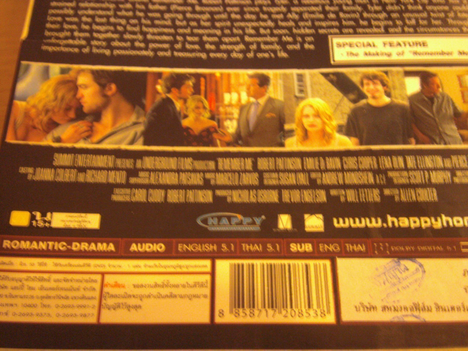 Tutti i DVDs: Remember Me in Englisch 5.1und Thai – Usato da Worben venduto da MaKo3252 3