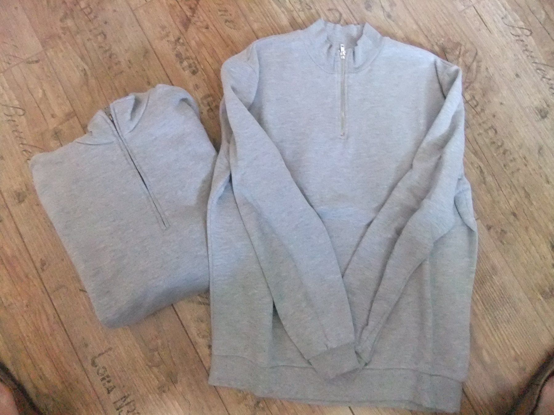 Maglioni & Felpe: 2 Half-Zip Rollkragenpullover hellgrau Gr. M – Usato da Schleitheim venduto da cabrio58 3