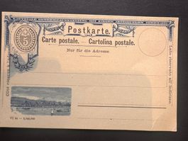 Postkarte vorfrankiert  Zürich 1894 Ungelaufen (P430)